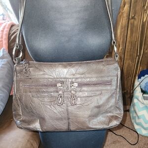 Brown Crossbody Bag with Soft Leather and Casual Appeal